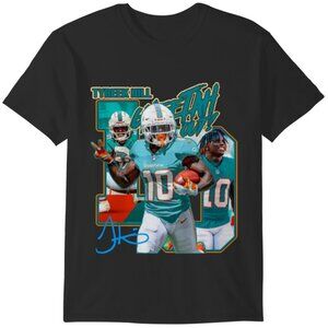 Tyreek Hill Miami Dolphins Bootleg Graphic T-Shirt Football NFL Fan Gift Tee 05